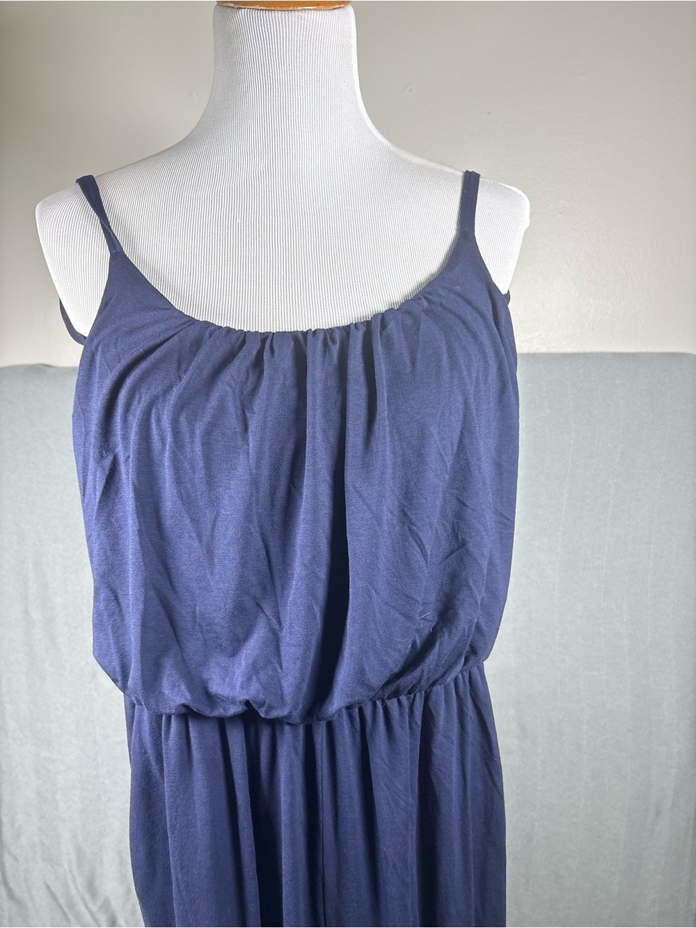 Kaleigh Navy Sleeveless Spaghetti Strap Jumpsuit Size M 0634
